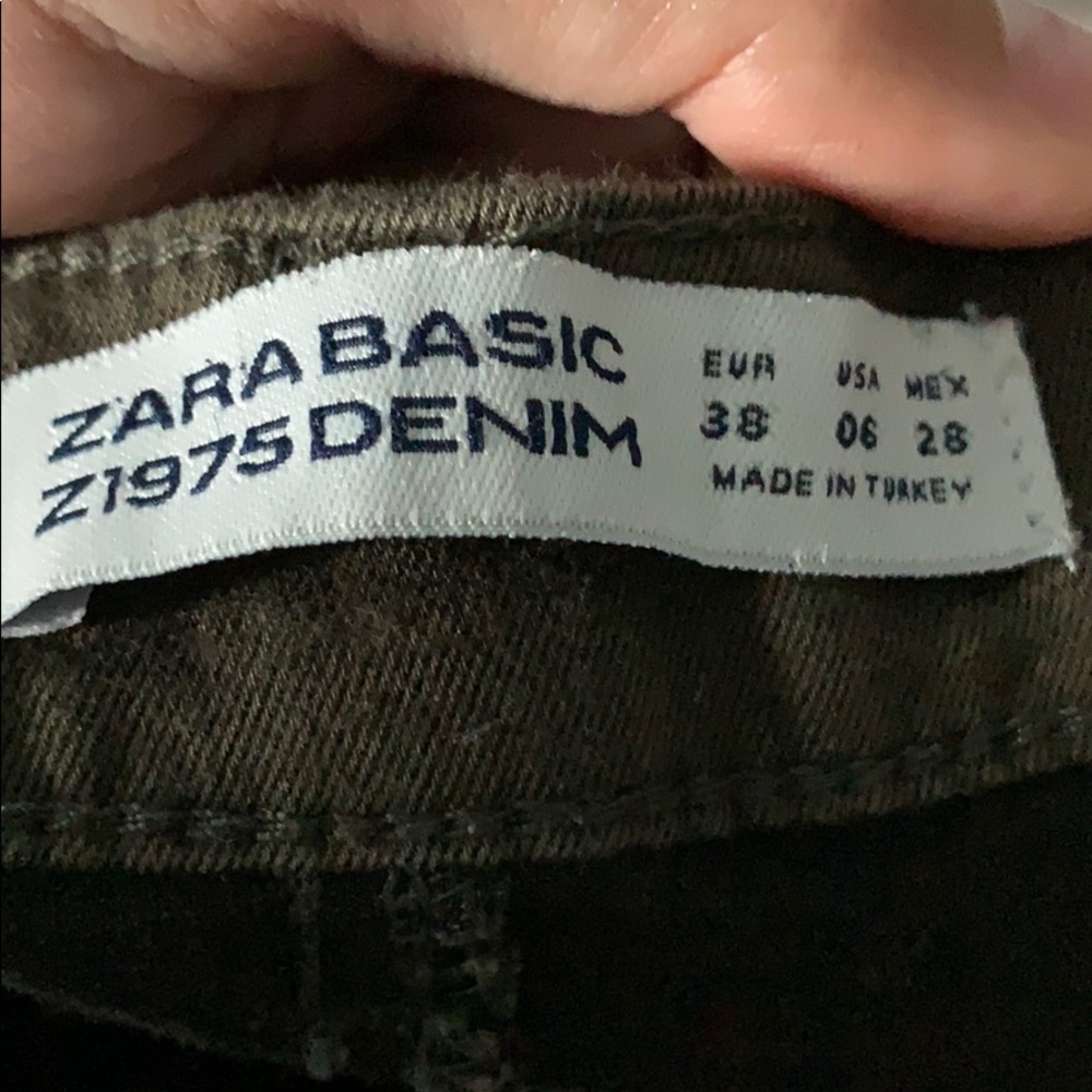 Zara olive green jeans